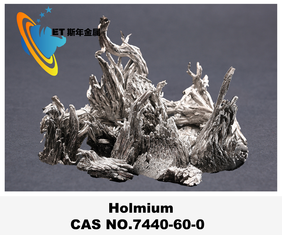 ความบริสุทธิ์ 99.99 ธาตุโฮลเมียม Ho วัสดุเก็บข้อมูลแม่เหล็กออปติก 7440-60-0