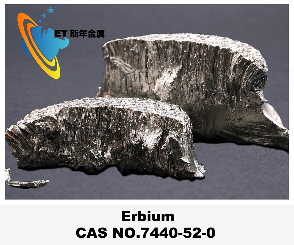 990,9% à 99,99% de pureté Erbium Er Matériau de contrôle des réacteurs nucléaires CAS 7440-52-0