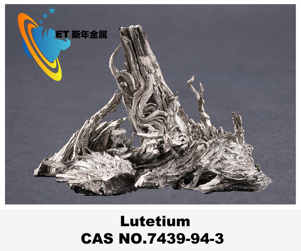 Silvery 99.99% Element Lutetium Lu Rare Earth Metals Activator For Phosphors