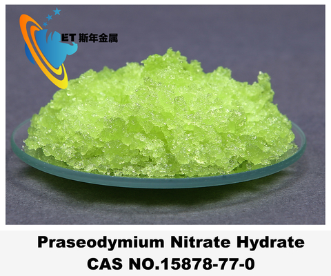 99.9% Purity Praseodymium Nitrate Hydrate Green CAS 15878-77-0