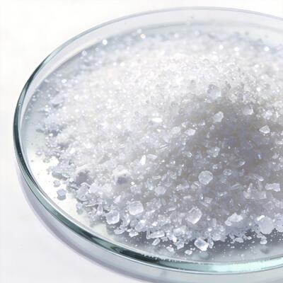 Carbonate de calcium de haute pureté (CaCO3) de 99,995 à 99,999% de pureté et apparence argentée pour la croissance cristalline et la céramique avancée